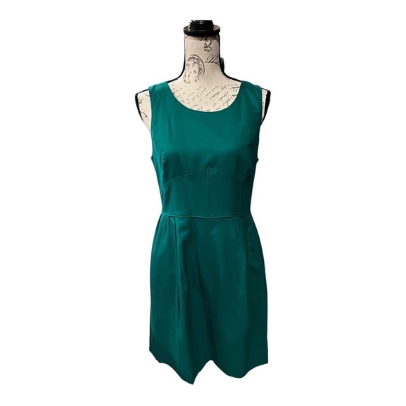 J Crew green sleeveless dress size 10 - Picture 2 of 9
